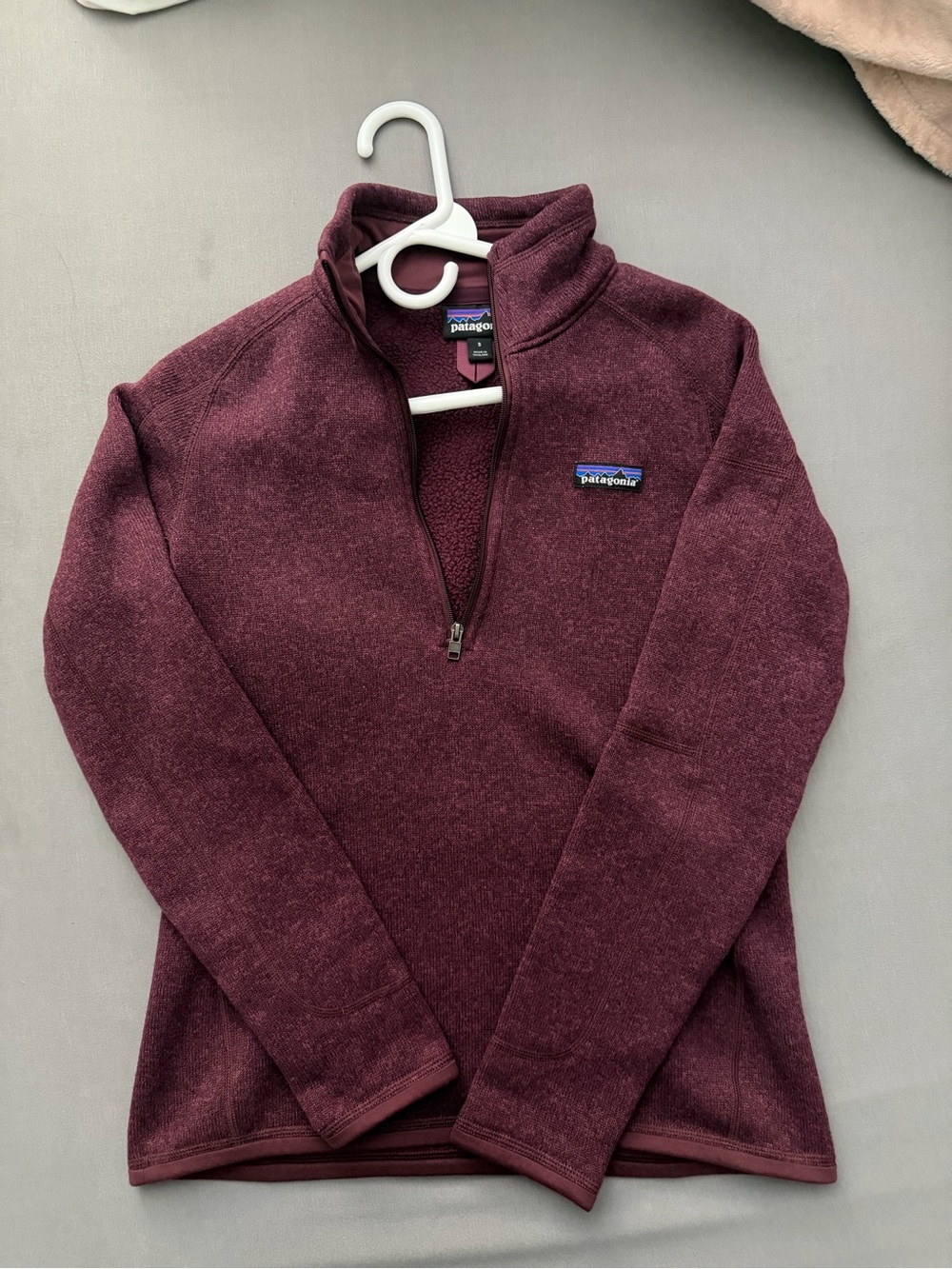 Patagonia Women's Half-Zip Fleece Pullover in Burgundy Plum